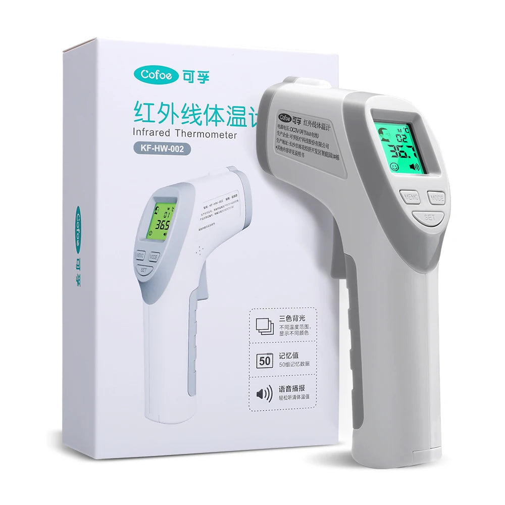 Cofoe Baby Digital Infrared Forehead Thermometer Fever Contactless Clinical Electronic Medical Temperature Meter Adult