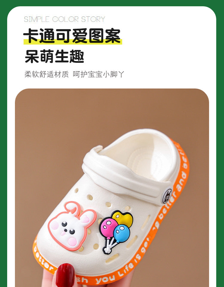 Children's Sandals and Slippers Cartoon Soft Sole Anti Slip Children's Shoes Girls' Indoor Home Shoes Boys' Sandals  Kids Shoes