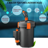 220V-240V Ultra-Quiet Aquarium Filters External Pump Aquarium Filter Bucket Silent Filter Barrel For Fish Tank Grass Accessories
