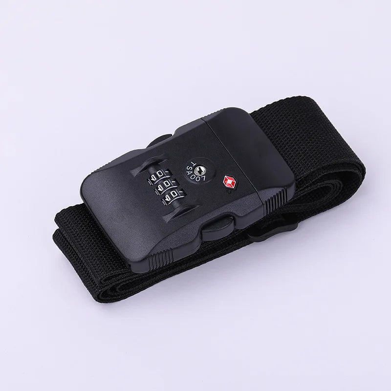 TSA Password Customs Lock Luggage Cross Belt Adjustable Travel Suitcase Band Luggage Suitcase Rope 2M Straps Travel Accessories