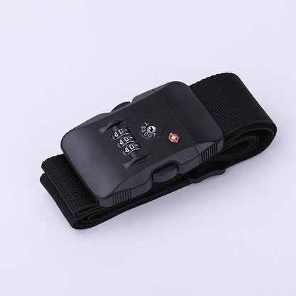 TSA Password Customs Lock Luggage Cross Belt Adjustable Travel Suitcase Band Luggage Suitcase Rope 2M Straps Travel Accessories