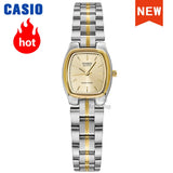 Relógio feminino Casio LTP 1169 bicolor quartzo a prova de agua 30m
