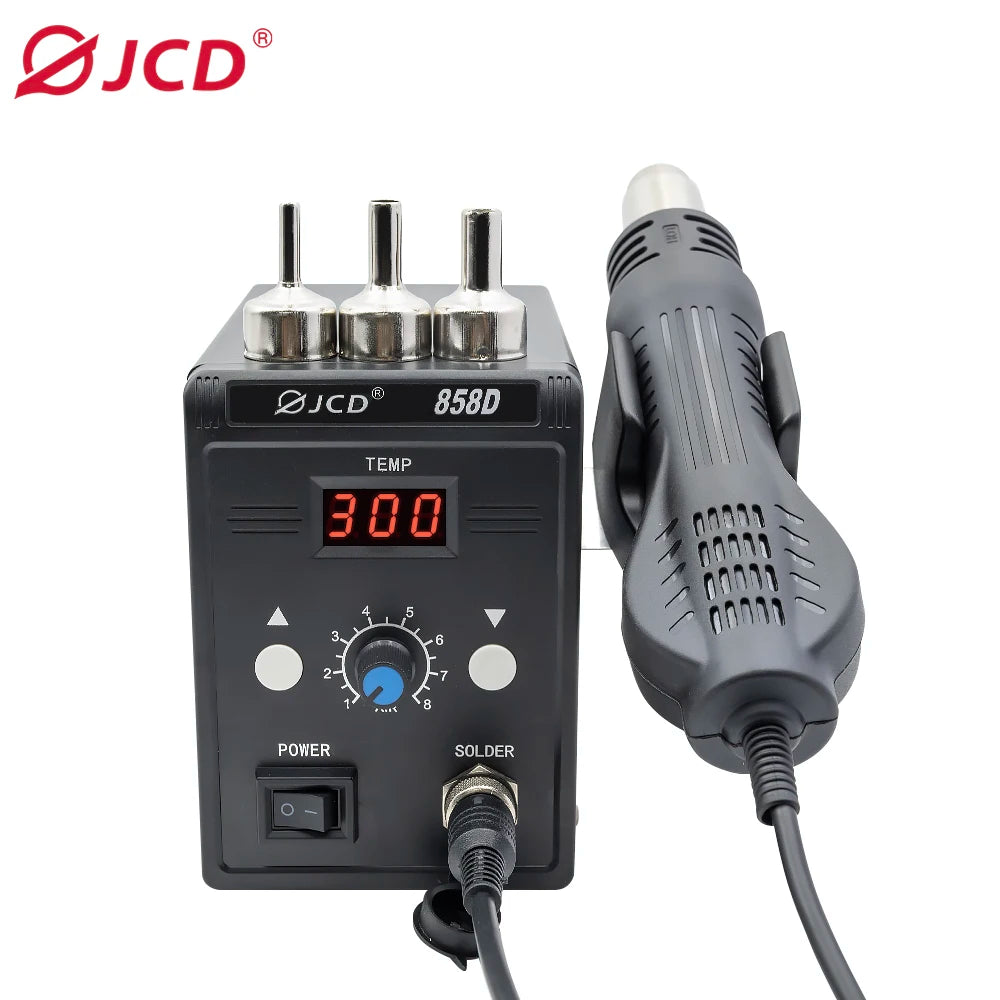 Pistola de aire caliente JCD 858D 700W, estación de soldadura BGA para retrabajo, 220 V/110 V, para reparación de soldadura SMD SMT