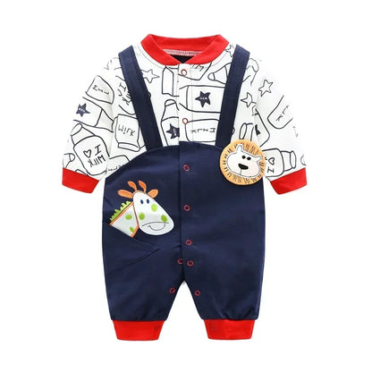 Ropa de bebé primavera 2024, ropa de algodón para niñas de 0 a 12 meses, monos de otoño para recién nacidos, monos cómodos para bebés, mamelucos para bebés niños