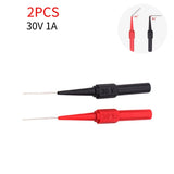 2/4/6pcs Insulation Piercing Needle Pin Non-Destructive Multimeter Test Probe 10A 600V for 2mm Test Lead Multimeter Test Probes