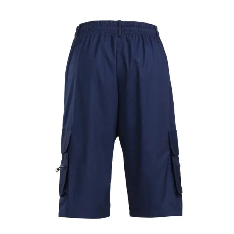 Pantalones cortos cargo para exteriores, monos para hombre, pantalones cortos de ciclismo con cintura elástica, multibolsillos, holgados, para trabajo, para playa, deportivos, estampados