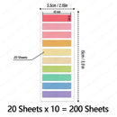 200-3600Sheets Transparent Index Creative Memo Pads Office School Stationery Self-Adhesive Stickers Posted It Sticky Note Pads