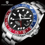 Relógio Masculino Mecânico de Luxo PAGANI DESIGN 2026 – Aço Inoxidável, Função GMT, Vidro de Safira – Marca de Alto Padrão