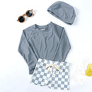 2025 Summer Baby Boys Swimsuit Long Sleeves One Piece Swimwear for Kids Toddler Cartoon UPF50+ Rash Guards Infant Bathing Sui