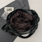 Soft Interior Compartment Shoulder Bags 2026 High Quality Contrasting Colors Bags for Women Fashion Zipper Pu Women's Handbags
