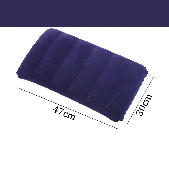 Foldable Pillows Square Air Cushion, Outdoor, Camping, Sleeping, Travel, Backrest, Airplane, Head Rest, Large, Foldable, 47x30cm 