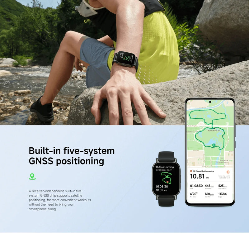Global Version Xiaomi Redmi Watch 5 Lite 1.96" AMOLED up to 18 days battery built-in GNSS 150+ modes smart watch Bluetooth® call