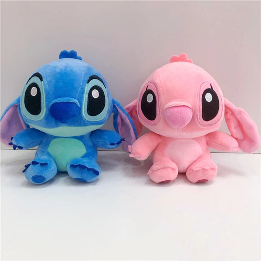 20cm Anime Stitch Plush Stuffed Kawaii Toys TV Series Same Style Role Pendant Doll Kids Birthday Gifts Couple Models