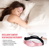 Masajeador de cabeza eléctrico para aliviar el dolor de cabeza y la migraña. Terapia para aliviar el insomnio y la migraña. Máquina de recarga para la relajación de la cabeza. Cuidado de la salud.
