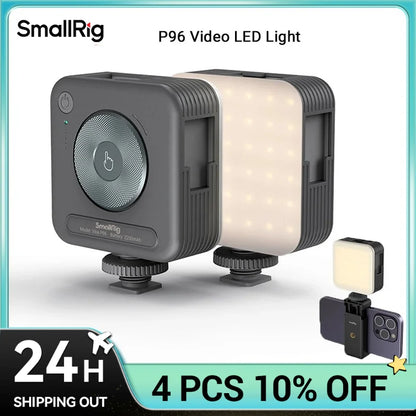 SmallRig Video Light, Portable Camera Light,96 LED Beads for Photography Video Lighting, Rechargeable 2200mAh CRI 95+ 2700-6500K