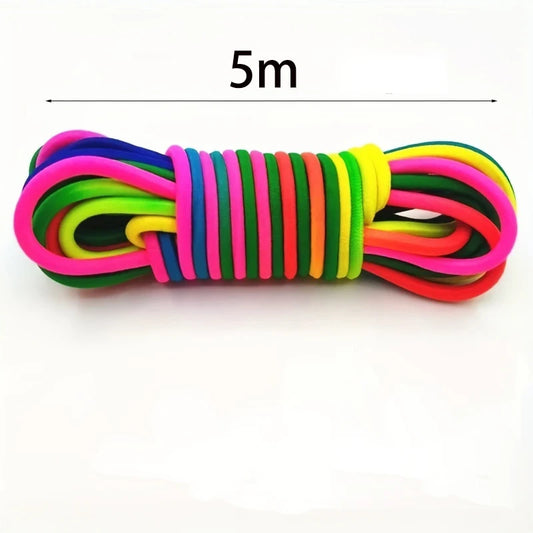 5-10m Jump Rope Rubber Band Motion Toy Kids Skipping Rope Ropes Training Jump Kids Toys Jumping Workout Exercise Nylon Girl Gift