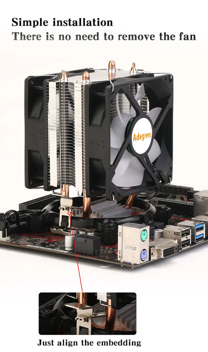 CPU Air Cooler X79 X99 3Pin/4Pin PWM Processor Cooling Fan For Intel LGA 1366 1151 1155 1200 1700 2011 AMD AM3 AM4 AM5