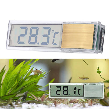 Termómetro electrónico digital 3D para acuario, resistente al agua y con pantalla LCD, para medir la temperatura de peces y tortugas.