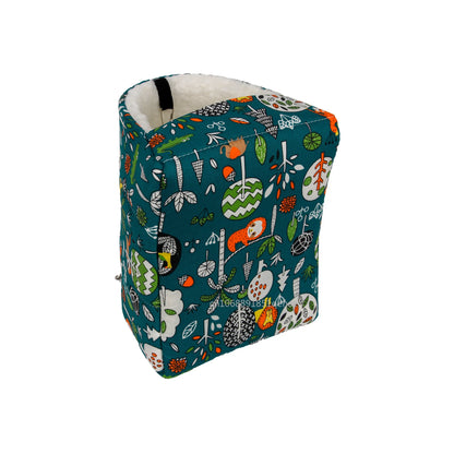1pc Cute Print Bird Bed Mini Cage Rabbit Squirrel Mat Guinea Pig Nest Hamster House Small Animal Sleeping Bed Pet Hanging Cage