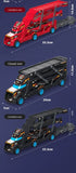 Large Kid Truck Deformation Transporter Car Toys Models Educational Model Folding Track Racing Vehicle Boys Girls Birthday Gift