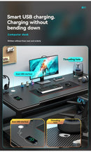 Computer desk, minimalist home gaming desk, small-sized carbon fiber patterned office desk, student study desk, bedroom desk
