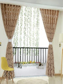 1pc Decorative Cut-Out Design Twining Leaves Sheer Curtain For Bedroom/Living Room
