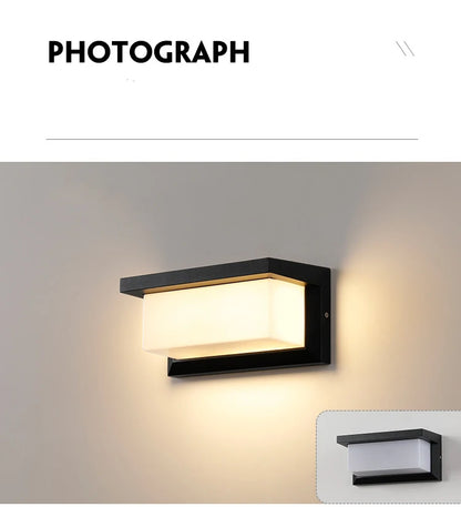 Led Outdoor Wall Light Waterproof IP65 Motion Sensor Led Outdoor Lighting Porch Lights Balcony Garden Lights Outdoor Wall Lamp