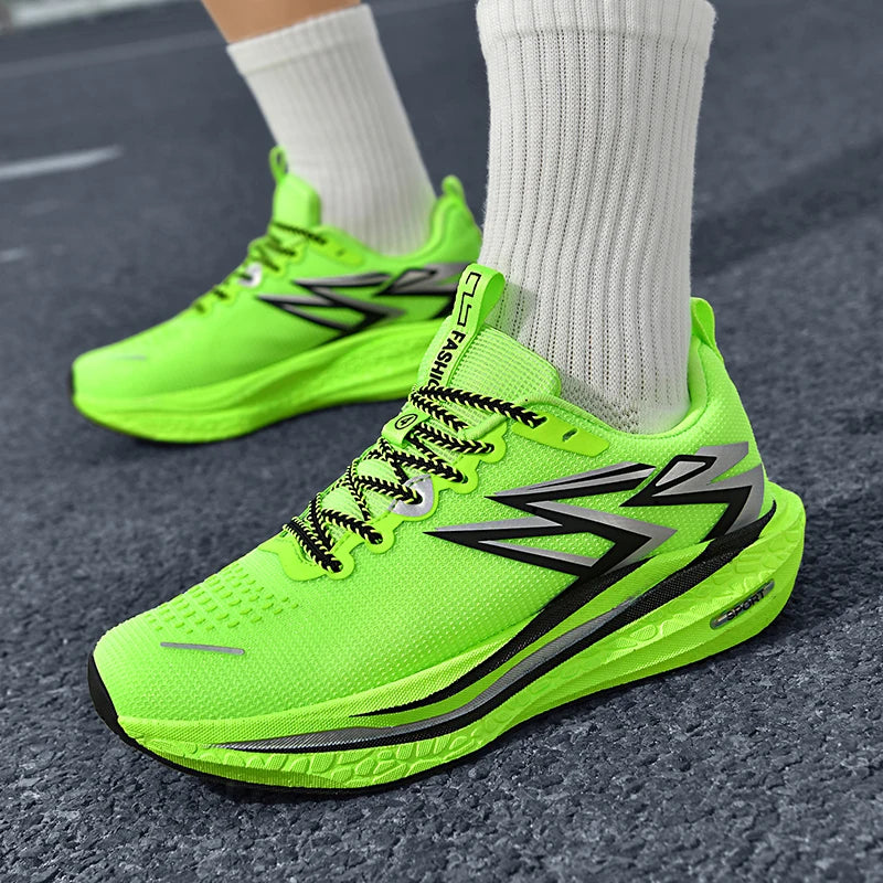 Running Sneakers Men Lightweight Breathable Non-Slip Wear-Resistant Soft Gym Jogging Shoes Comfort Marathon Sport Shoes for Man