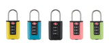 TSA Customs Code Lock for Travel Luggage Password Changeable Black Lock Contrast Design Padlock 3 Digit Combination Lock