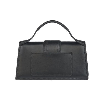 Jacquemus Luxury Yellow Women Top Handle Purse Half Round Design Brand Leather Underarm Flap Shoulder Bag Fashion