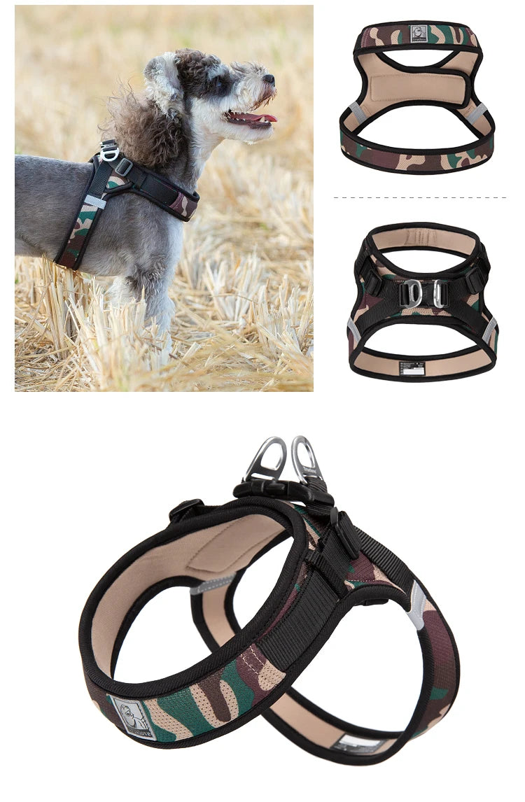 Truelove Pet harness For small and medium Dog Breathable Nylon Mesh Outdoor Training Adjustable Chest Heavy Duty TLH3013