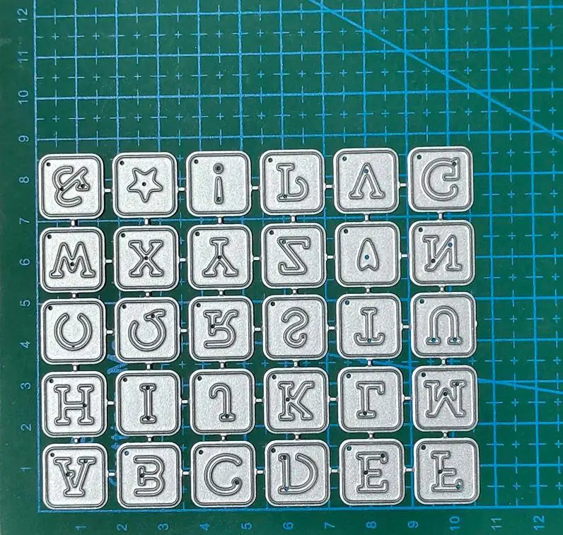 Letter Metal Cutting Dies Stencil Template Die Cut Scrapbooking Embossing Dies Art Decoration Craft Knife Mold
