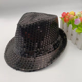 Stylish Unisex Hemming Sun Carnival Hat Unisex Stage Performance Sequins Hat