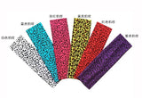 Fashion Leopard Print Sports Headband Yoga Headband Women's Fitness Elastic Cotton Sweat-Absorbing Headscarf Athletic Headwear