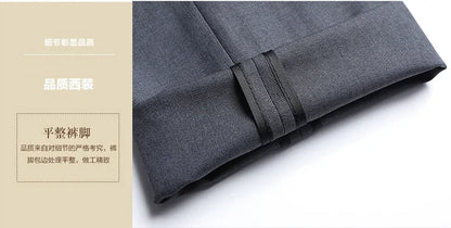 2024 Two-button Suit for Men (suit + Trousers) Handsome Slim-fit Business Professional Work Formal Two-piece Set  S-6XL