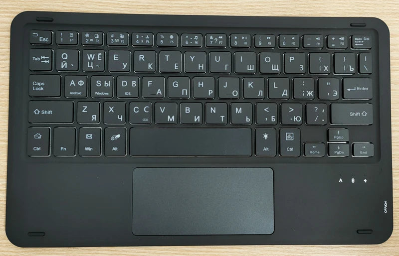 Bluetooth Keyboard Case For Xiaomi Pad 7 7 Pro 11.2 Trackpad Tablet Case Russian Arabic Hebrew Spanish Korean French Keyboard
