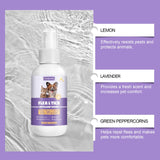 YEGBONG 50ml Flea Tick Prevention Spray for Dogs and Cats Fast-Acting Waterproof Outdoor Protection with Natural Essential Oils