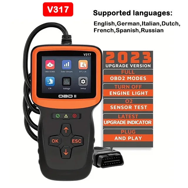 New OBD2 Scanner Professional Auto Engine System Diagnostic Lifetime Free Automotive DTC Lookup Code Reader Car Diagnostic Tool