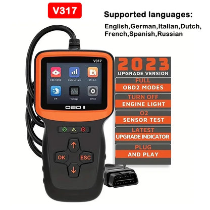 New OBD2 Scanner Professional Auto Engine System Diagnostic Lifetime Free Automotive DTC Lookup Code Reader Car Diagnostic Tool