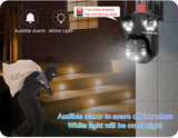 LS VISION 10K Outdoor WiFi Camera 20X Zoom Three Screen CCTV External IP Cam 20MP Security Ai Tracking Video Surveillance Camera