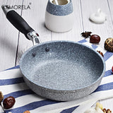 Durable Stone Frying Pan 28/26/24/20cm Wok Non-stick Pan Skillet Cauldron Induction Cooker Pans Pancake Egg Gas Stove Home