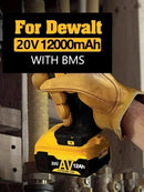 100% nueva batería de repuesto de litio DCB200 20V 6000mAh para Dewalt 18V DCB184 DCB200 DCB182 DCB180 DCB181 DCB182 DCB201 DCB206