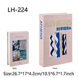 Travel Series Fake Book Decoration Coffee Table Living Room Fashion Fake Book Storage Box Decor Model Room IBIZA CAPRI