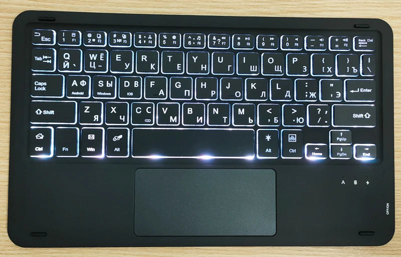 Bluetooth Keyboard Case For Xiaomi Pad 7 7 Pro 11.2 Trackpad Tablet Case Russian Arabic Hebrew Spanish Korean French Keyboard