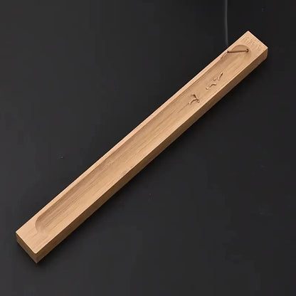 Handcrafted Bamboo Incense Holder Sandalwood Coil Base Serene Elegance Home Yoga Studio Decor Meditation Relaxation Accessory