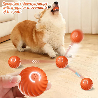 Pelota de juguete inteligente para perros con gravedad para mascotas, juguete interactivo con forma de pelota móvil y concha, con USB, salto automático para cachorros, regalo de cumpleaños para gatos. 