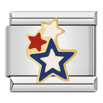 Hapiship 2024 estrela feminina universo planetário italiano encantos links contas caber 9mm pulseira de aço inoxidável diyjóias presente zh028