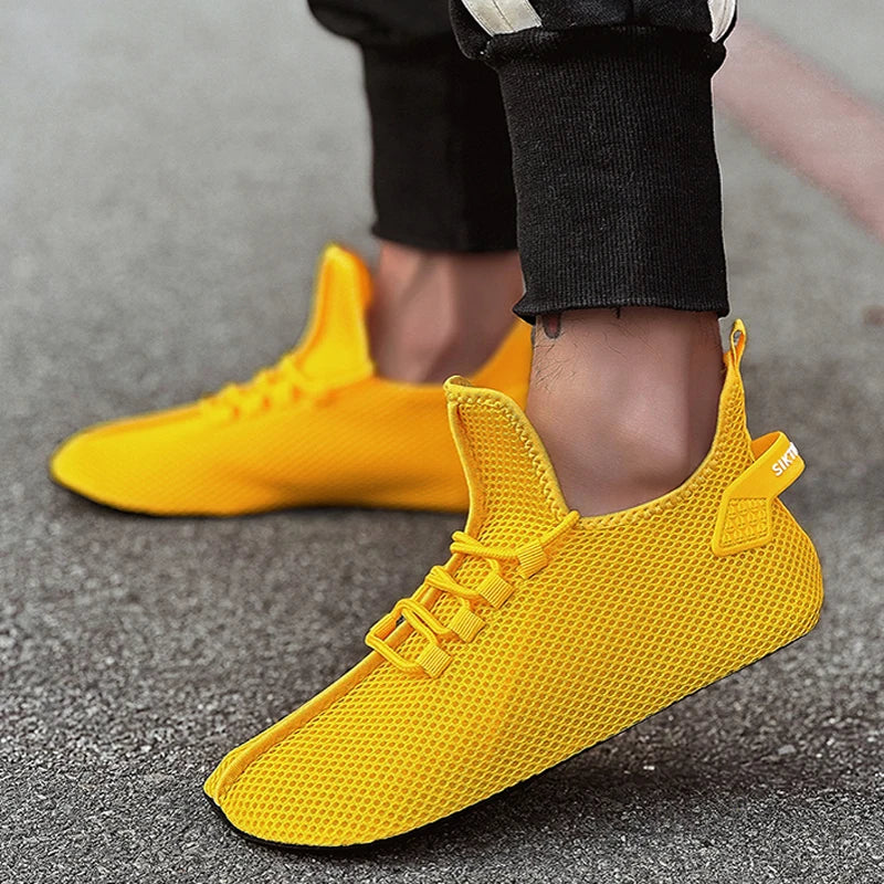 MAEDEF Mens Casual Shoes High Quality Lightweight Running Shoes Man Sneakers Lace Up Flats Shoes Male Outdoor Sports Tennis Shoe
