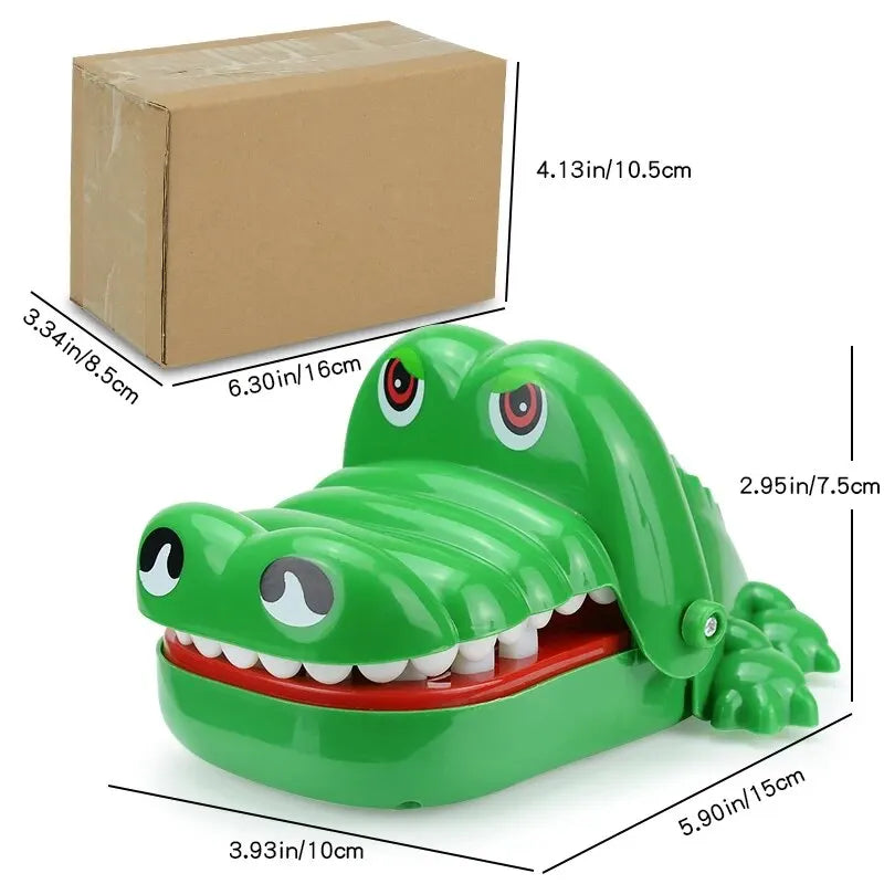 Juguetes de dientes de cocodrilo para niños. Juegos de dentista con mordeduras de cocodrilo. Divertido juego de bromas de la suerte para fiestas y niños.