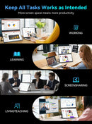 Cdisplay 15.6" Dual Portable Monitor 1080P FHD Laptop Screen Extender Folding Stacked Dual Monitors for Laptop PC Windows Mac